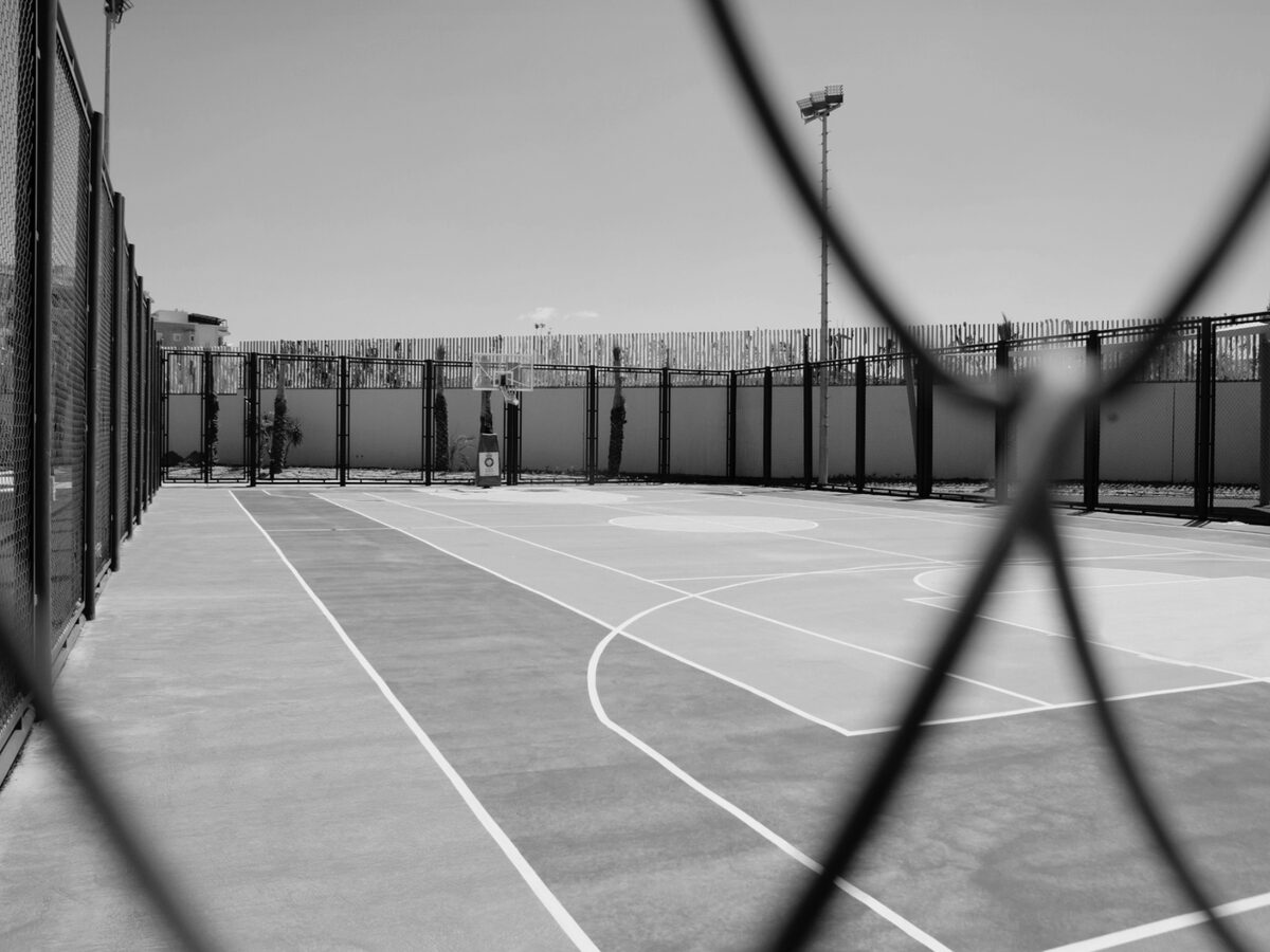 An IISS campus sports court